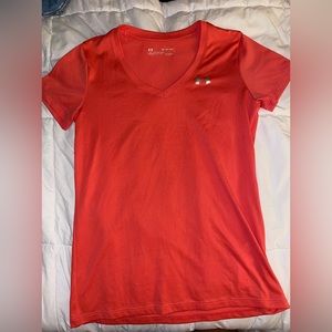 Hot Pink Under Armour v neck top